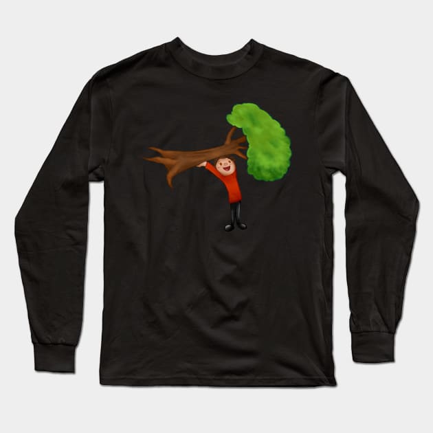 Save A Tree - Boy Edition Long Sleeve T-Shirt by eco